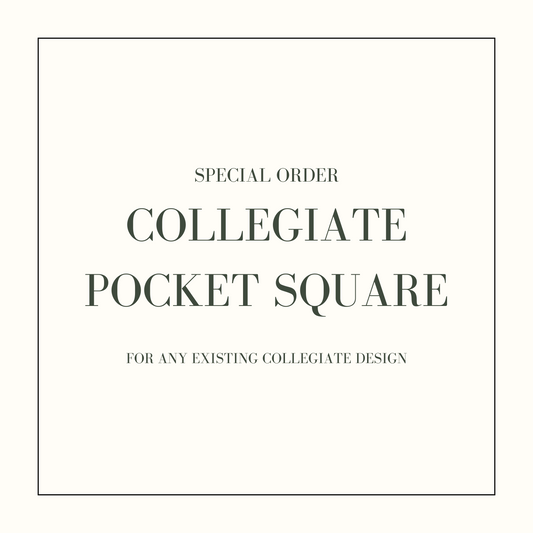 [ANY] Collegiate Pocket Square - 10 Unit Bulk Special Order